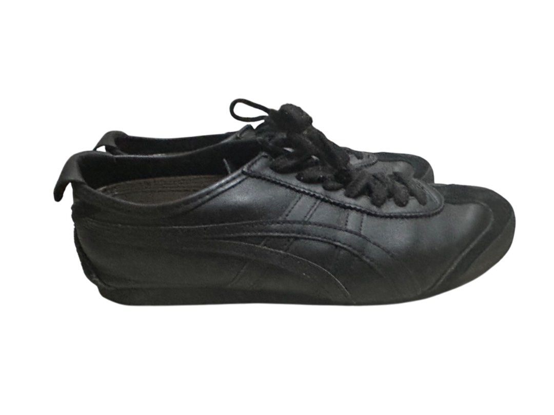 Onitsuka Tiger Mexico 66 Black Sneakers (Category: Sneakers) located in Quezon City. Submitted by gellotin123 (Listing ID 1406572153, Image 3). Description: - Onitsuka Tiger Mexico 66 Sneakers - Color: Black - Size: EU 39 / UK 6 / US 8 - Condition: Good - Iconic design - Versatile and stylish.