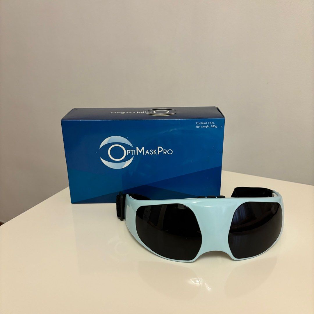 OptiMaskPro mint green relaxing eye massager massaging device (Category: Massage Devices) located in Quezon City. Submitted by fairycatss (Listing ID 1406466059, Image 1). Description: 📌PLEASE READ 👓Used twice 👓Bought for 2k+ 👓Do not hesitate to ask questions 👓Check my page for free items if purchase is over a certain amount :) 👓Please do manage your expectations as these are preloved 👓No cancellation/ refunds/ returns 💵Payment method: Gc