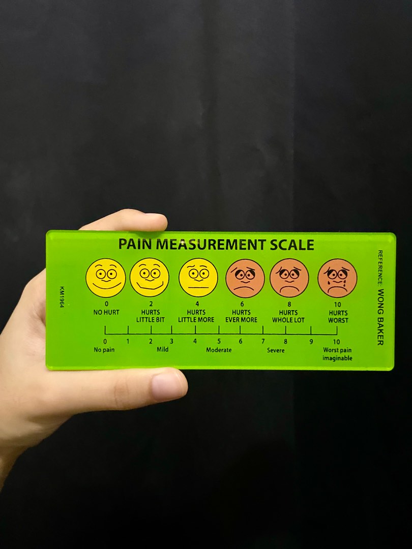Pain score ruler with basic ECG, Health & Nutrition, Medical Supplies ...