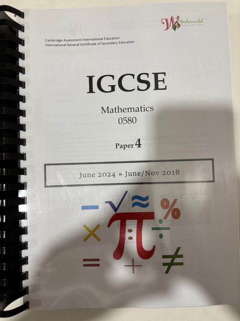 PAST YEAR PAPERS - IGCSE Mathematics 0580 Paper 2 & 4, Hobbies & Toys ...