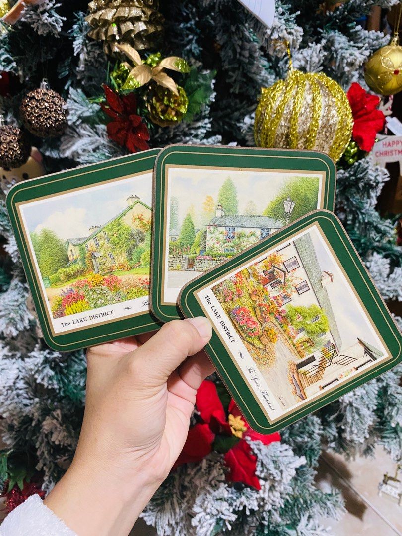 Pimpernel Lake District Coasters Set (Category: Other Home Furniture) located in Baguio. Submitted by vanity_kimo (Listing ID 1406592938, Image 2). Description: 🍀THE LAKES 🍀 ❤️PIMPERNELS COASTERS ❤️4.25”x 4.25” ❤️6 pcs . ❤️with box ❤️VERY GOOD CONDITION ❤️with BOX 🤣.