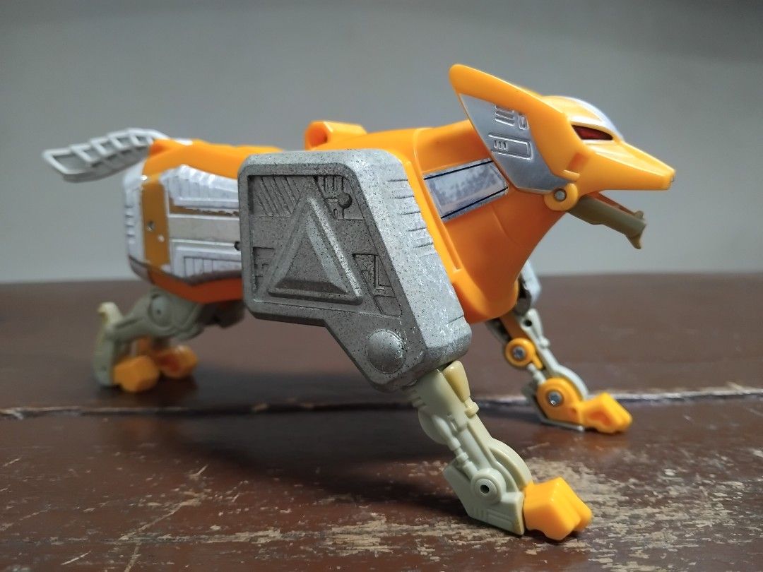 Power Rangers Lost Galaxy Megazord (Category: Action & Battle Toys) located in San Fernando. Submitted by imlikeabird (Listing ID 1406592272, Image 2). Description: - Power Rangers Wild Force Megazord! - Combines animal-themed components: cat, dog, lion, bird, and a robot component. - Features multiple points of articulation. - Made of durable plastic. - Includes metallic paint details..