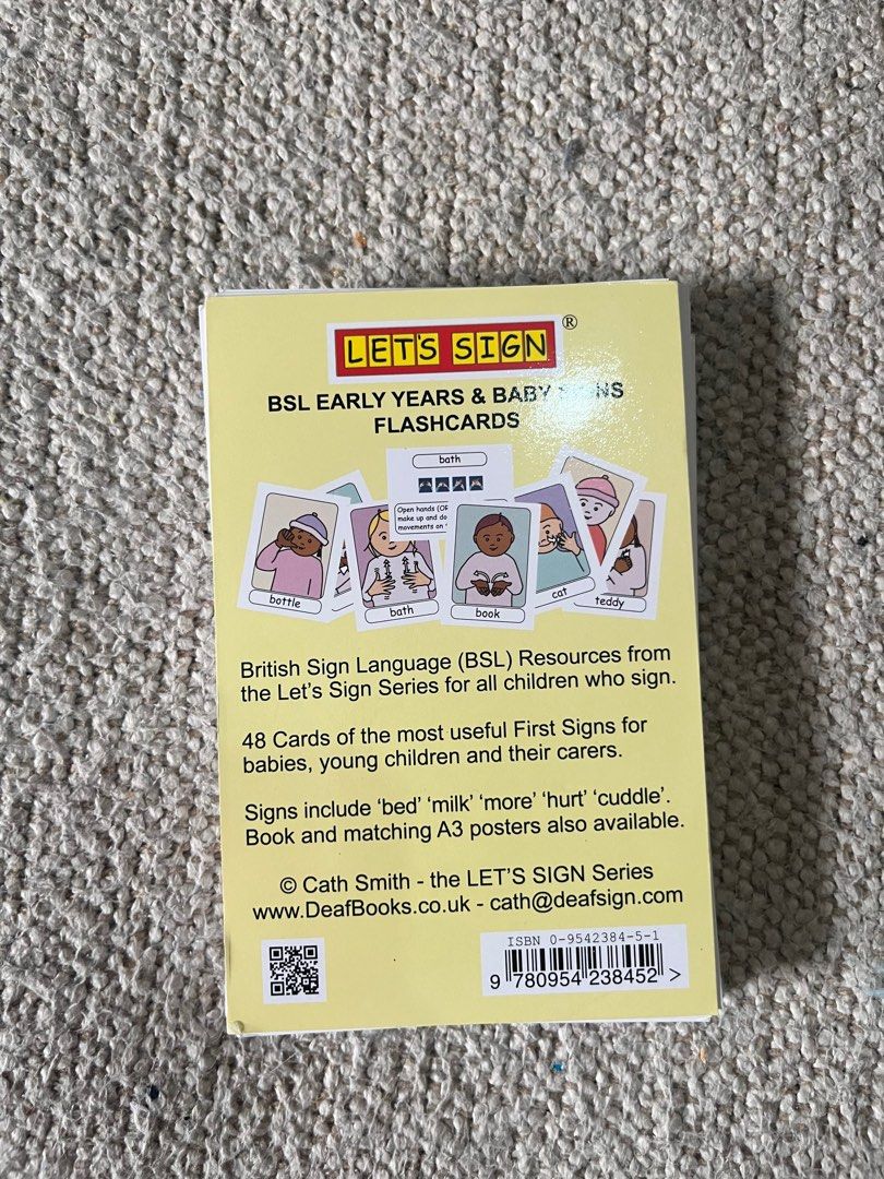 Sign Language Flashcards (Category: Educational & Learning Toys) located in Quezon City. Submitted by cute_clothes_for_babies (Listing ID 1406467941, Image 3). Description: .