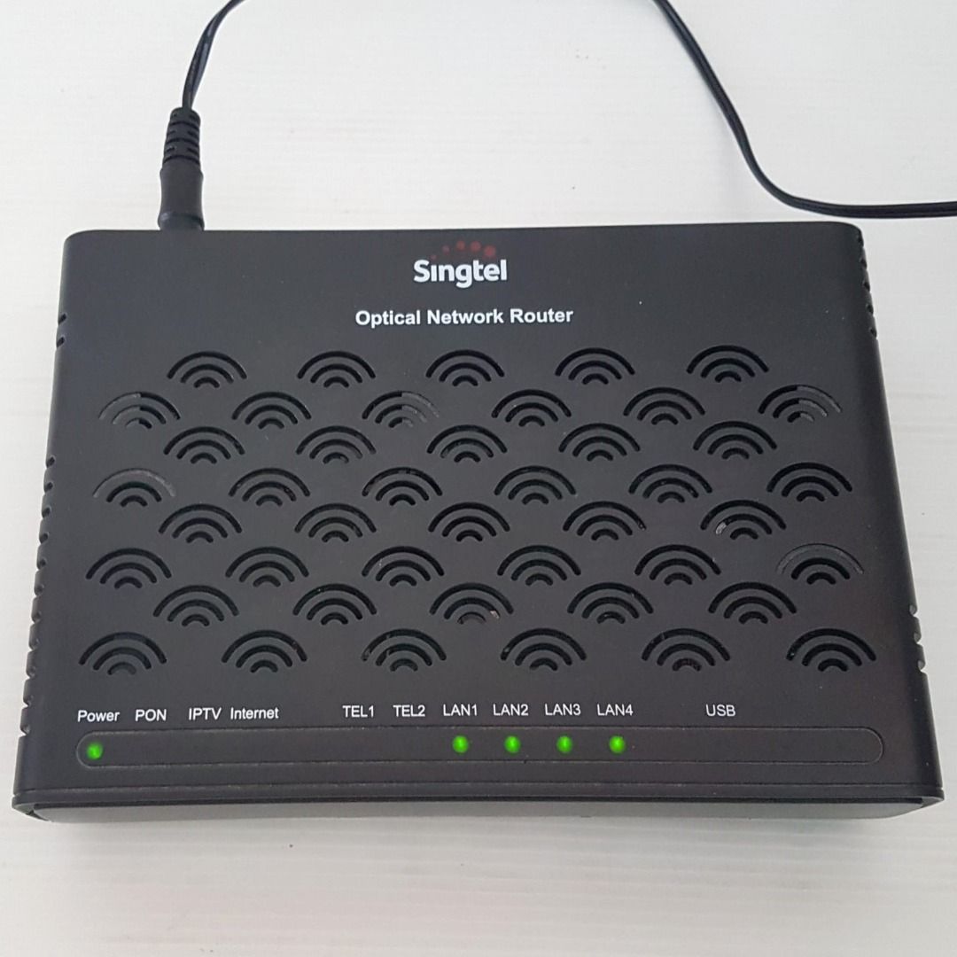 SINGTEL Optical Network Router, ZTE Corporation, Model ZXA 10 F620G ...