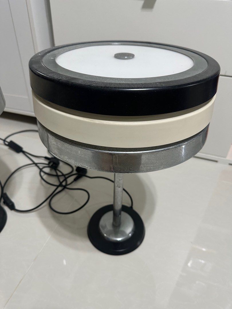 Table Lamp (Category: Lighting) located in Singapore. Submitted by fundmytrvls_luxury (Listing ID 1406524914, Image 2). Description: La Creu Cumbia Table Light Well used and needs a good clean In good working order Takes E27 light bulbs. No bulbs included. Price for the pair.