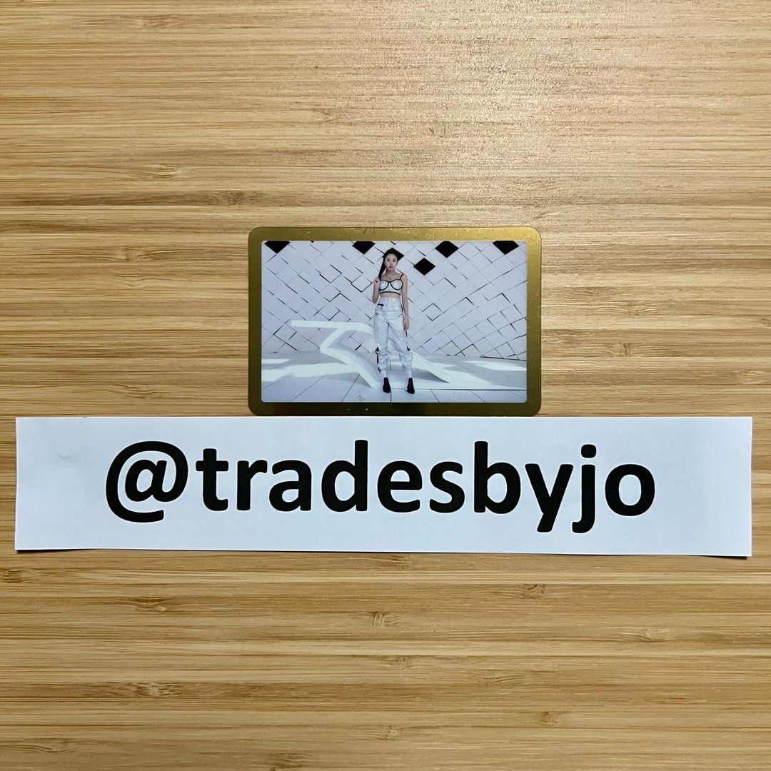 TWICE Chaeyoung Feel Special Album Photocard | Gold Card PC [with Scratches] (Category: K-Wave Merchandise) located in Cabanatuan. Submitted by tradesbyjo (Listing ID 1406544489, Image 1). Description: All items are authentic, official, on-hand, and ready to ship! Actual photos are posted. Prices: • PF & HF included in the price; negotiable — feel free to send your best offer via DM. Inclusions: • Selected item • Protective sleeve Item Condition:
