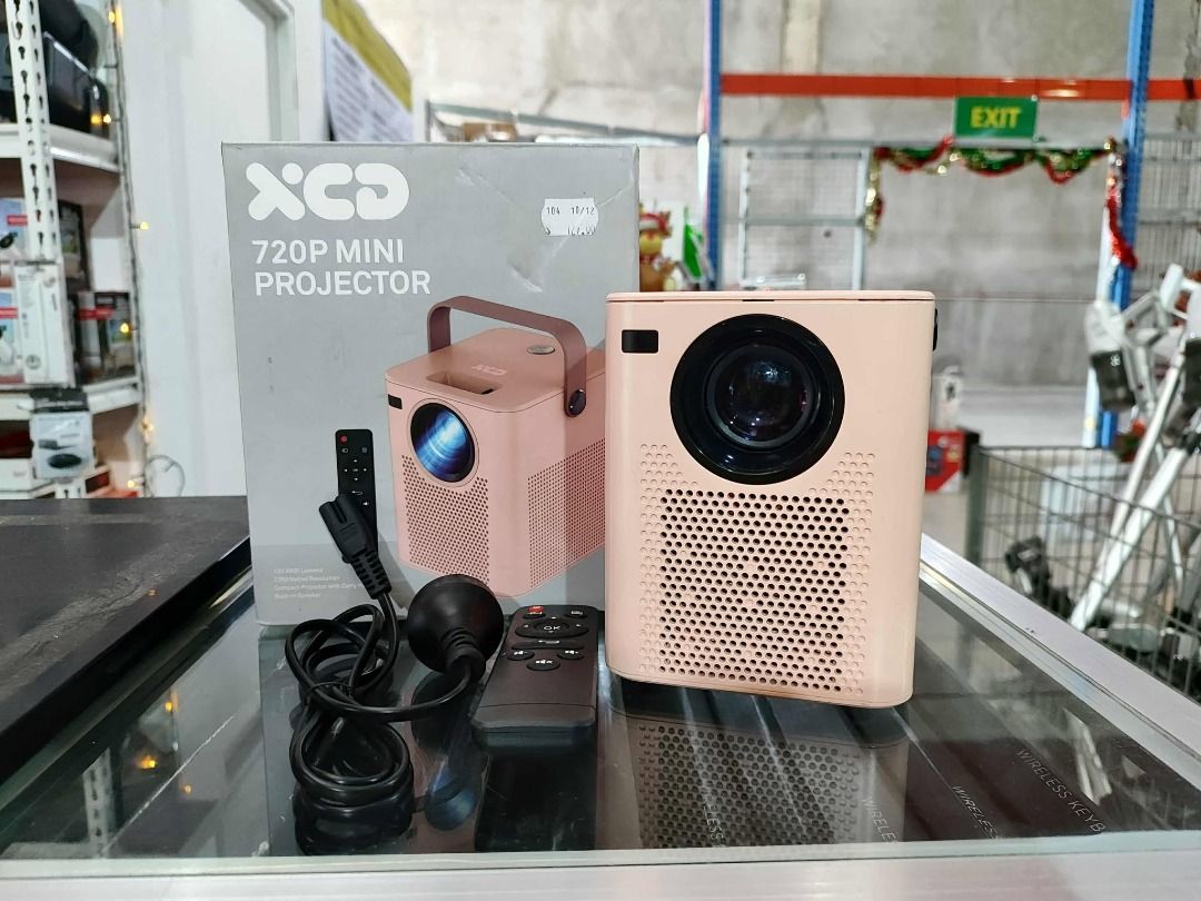 XCD 720P Mini Projector (Category: Projectors) located in Muntinlupa City. Submitted by shopandsaveau (Listing ID 1406185491, Image 1). Description: XCD 720P MINI PROJECTOR Surplus from Australia Regular Price: P2,900 120 ANSI Lumens 720P Native Resolution Built-in Speaker HDMI USB Media Playback Message if interested. You can check in store or have it delivered. Location: No. 30 Kengi Marketing, RMT Industrial Complex, Tunasan, Muntinlupa, Metro
