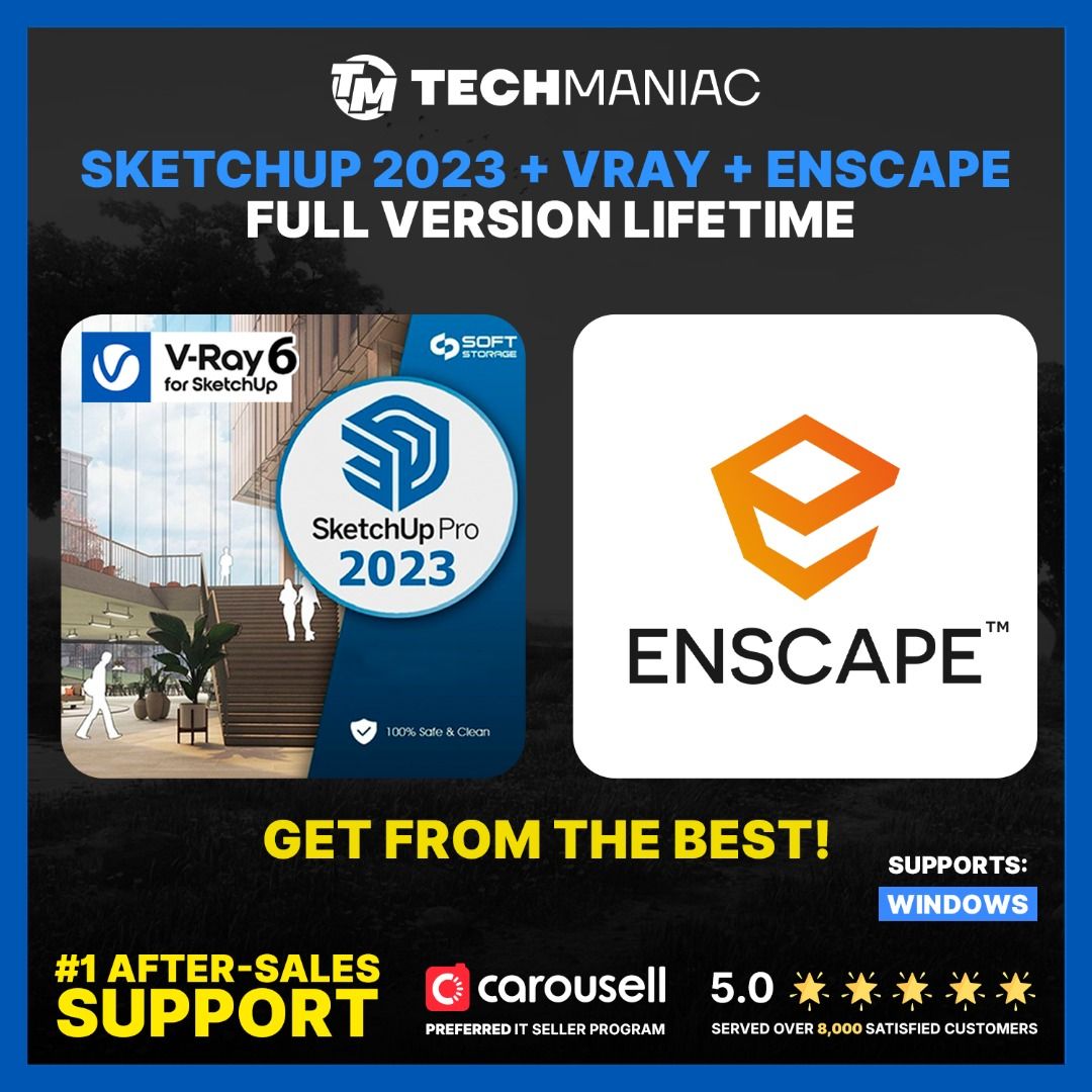🎁 Free Adobe SketchUp Pro + VRay6 Lifetime- 3D Modelling (For Windows ...