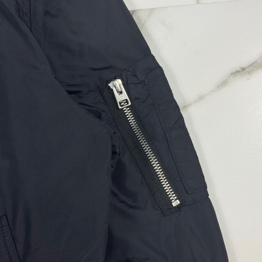 Ami - Alexandre Mattiussi - MA-1 Bomber Jacket (Category: Coats, Jackets and Outerwear) located in Dasmarinas. Submitted by F_A_Q (Listing ID 1406764907, Image 3). Description: Size : Medium - 24 In. Width - 25.5 In. Length - 18.5 In. Shoulder to Shoulder - 25.5 In. Sleeve Length - 15.5 In. Hem (Stretch) 9.5/10 Overall usage No issue .