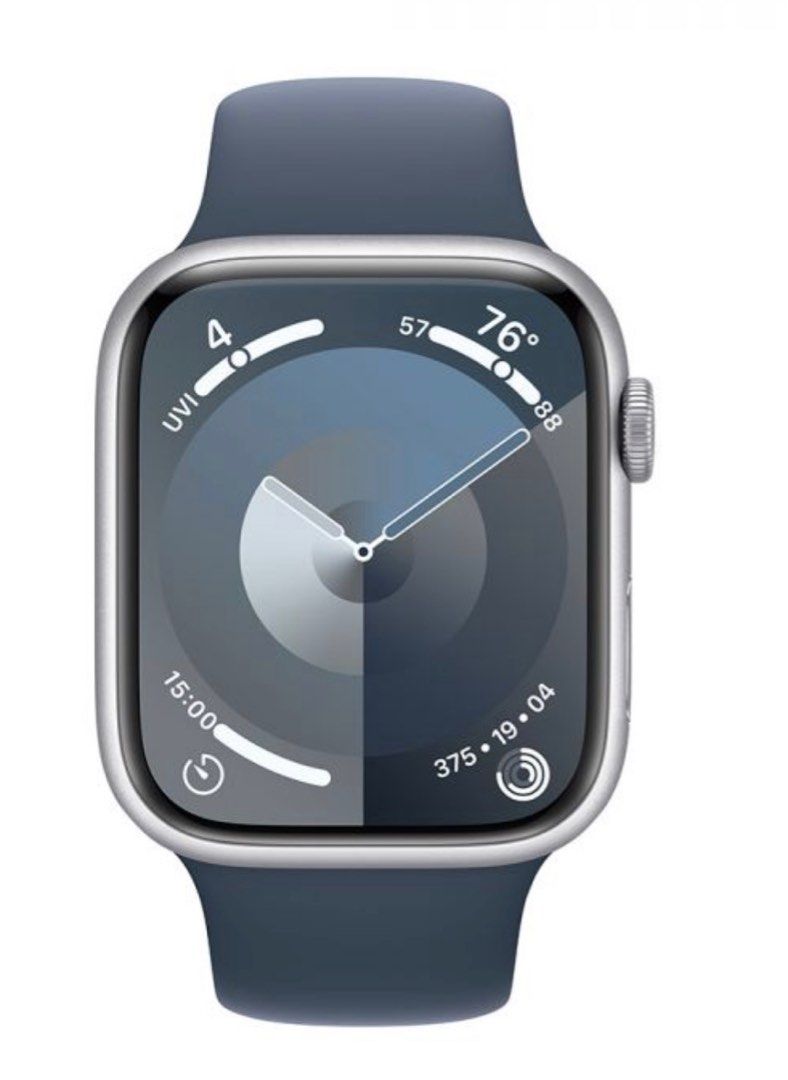 Apple Watch Series 9 (Category: Wearables & Smart Watches) located in San Fernando. Submitted by lloydie. (Listing ID 1406812524, Image 1). Description: - Apple Watch Series 9 - platinum silver - Comes with original blue band - 100% battery health -no box -ereceipt.
