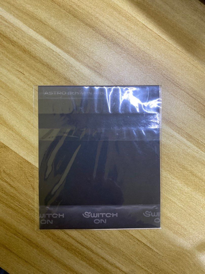 ASTRO 8th Mini Album Switch On Photocard (Category: K-Wave Merchandise) located in Manila. Submitted by mochabooo (Listing ID 1406650281, Image 2). Description: - ASTRO 8th Mini Album 'Switch On' photocard - Features an ASTRO member - Brand new, still in original packaging - Ideal for ASTRO fans and collectors.