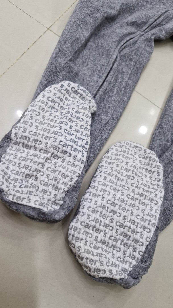 Carter's Simple Joys Sleepers (Category: Babies & Kids Fashion) located in Malolos. Submitted by prelovedclothes_stuff (Listing ID 1406770108, Image 2). Description: - Two Carter's Simple Joys sleepers - Gray sleeper with navy trim, size 5/5A - Blue and white striped sleeper, size 6 - Both sleepers have footies - "Simple Joys by Carter's" printed on soles like new pwede pa pang gift.