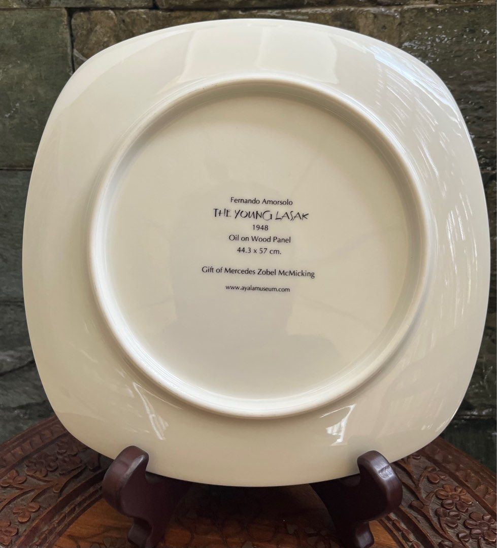 Fernando Amorsolo, The Young Lasak, 1948 (Category: Art & Prints) located in Makati City. Submitted by mtpmac26 (Listing ID 1406671053, Image 2). Description: Limited Edition Art Plate.