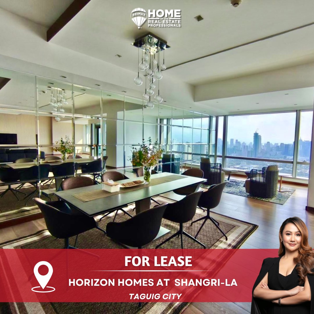 For Lease 3 Bedroom Unit in Horizon Homes at Shangri-la The Fort BGC ...