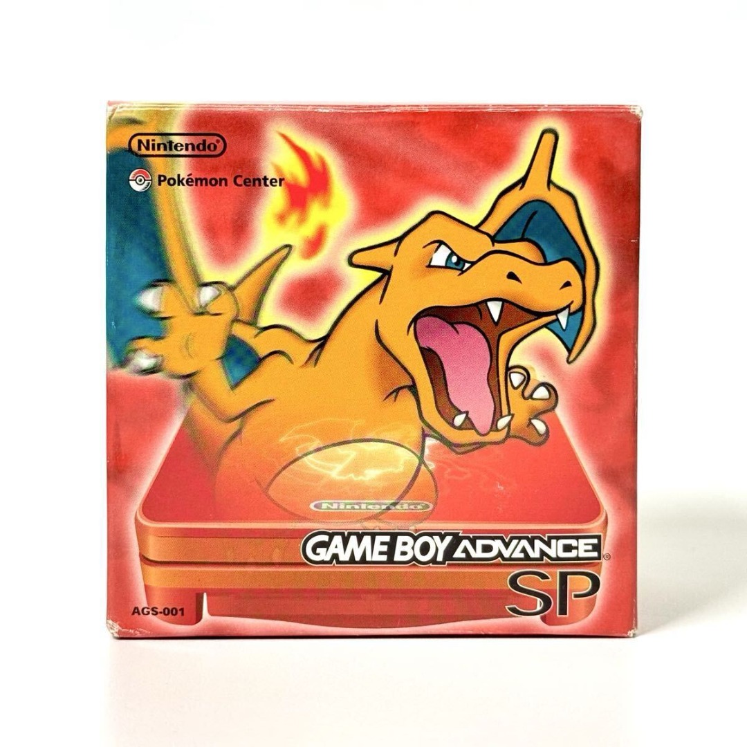 Game Boy Advance SP Charizard Edition Fire Red GBA Nintendo Pokemon ...