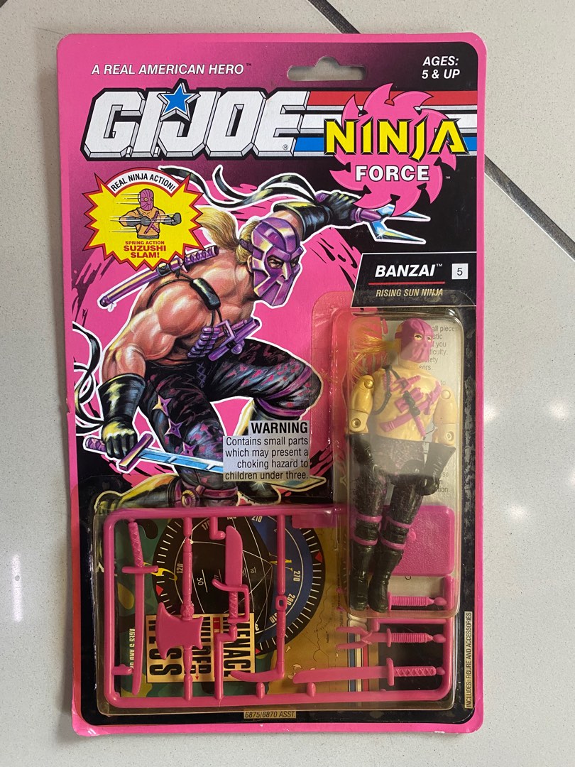 GI Joe Ninja Force Banzai Rising Sun Ninja Hasbro 1992 MOC Brand New ...