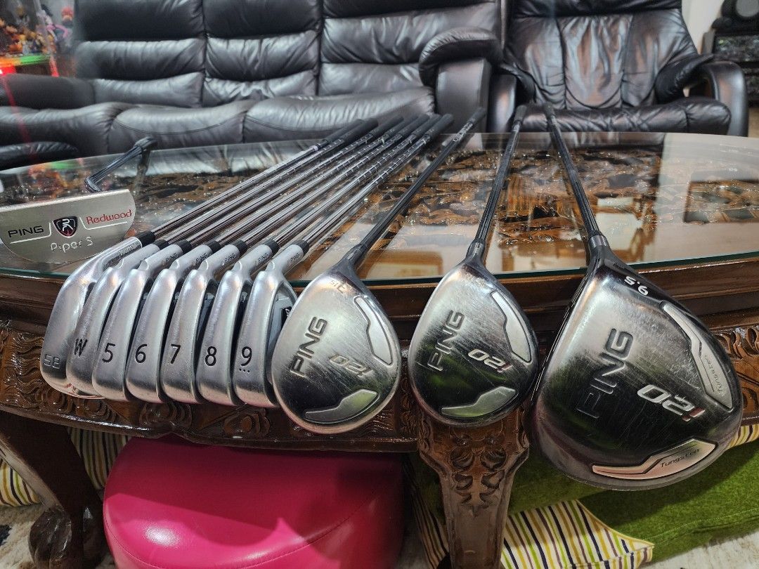 Golf Ping i20 (Category: Golf) located in Paranaque City. Submitted by manilagolfmarket (Listing ID 1406770851, Image 1). Description: For Sale Ping i20 golf set. *Ping i20 NS Pro R flex steel shaft. *Ping i20 3 wood 15° R flex *Ping i20 5 wood 18° R flex project x shaft. *Ping i20 9.5° project X driver *Ping semi mallet putter. Bag included for only 45.8k pick up Bf Paranaque free shipping within MM..