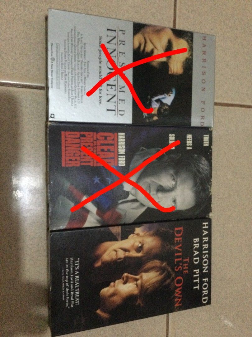 Harrison Ford VHS movie (Category: Media Streamers & Hubs) located in Los Banos. Submitted by GDZCollectiblesHub (Listing ID 1247273488, Image 1). Description: 75 each.