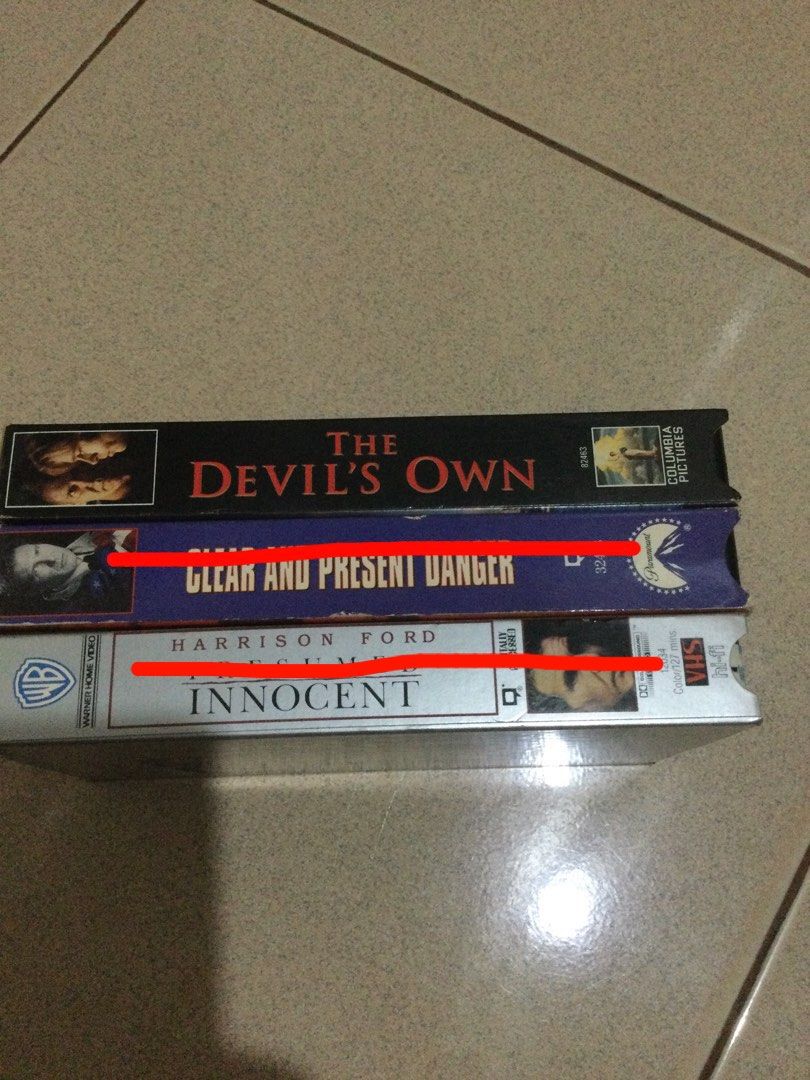 Harrison Ford VHS movie (Category: Media Streamers & Hubs) located in Los Banos. Submitted by GDZCollectiblesHub (Listing ID 1247273488, Image 2). Description: 75 each.