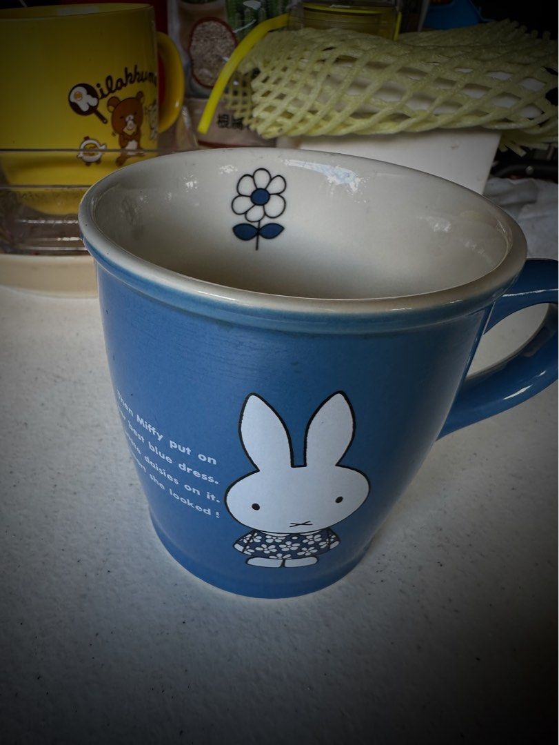 Miffy Blue Mug (Category: Coffee & Tea Tableware) located in Manila. Submitted by konami_bjork (Listing ID 1406788498, Image 2). Description: Original Miffy by Dick Bruna Big Mug Rare Vintage Miffy Mug from 1992 .
