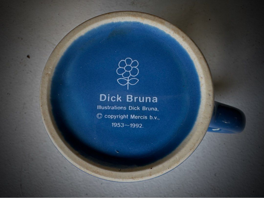 Miffy Blue Mug (Category: Coffee & Tea Tableware) located in Manila. Submitted by konami_bjork (Listing ID 1406788498, Image 3). Description: Original Miffy by Dick Bruna Big Mug Rare Vintage Miffy Mug from 1992 .