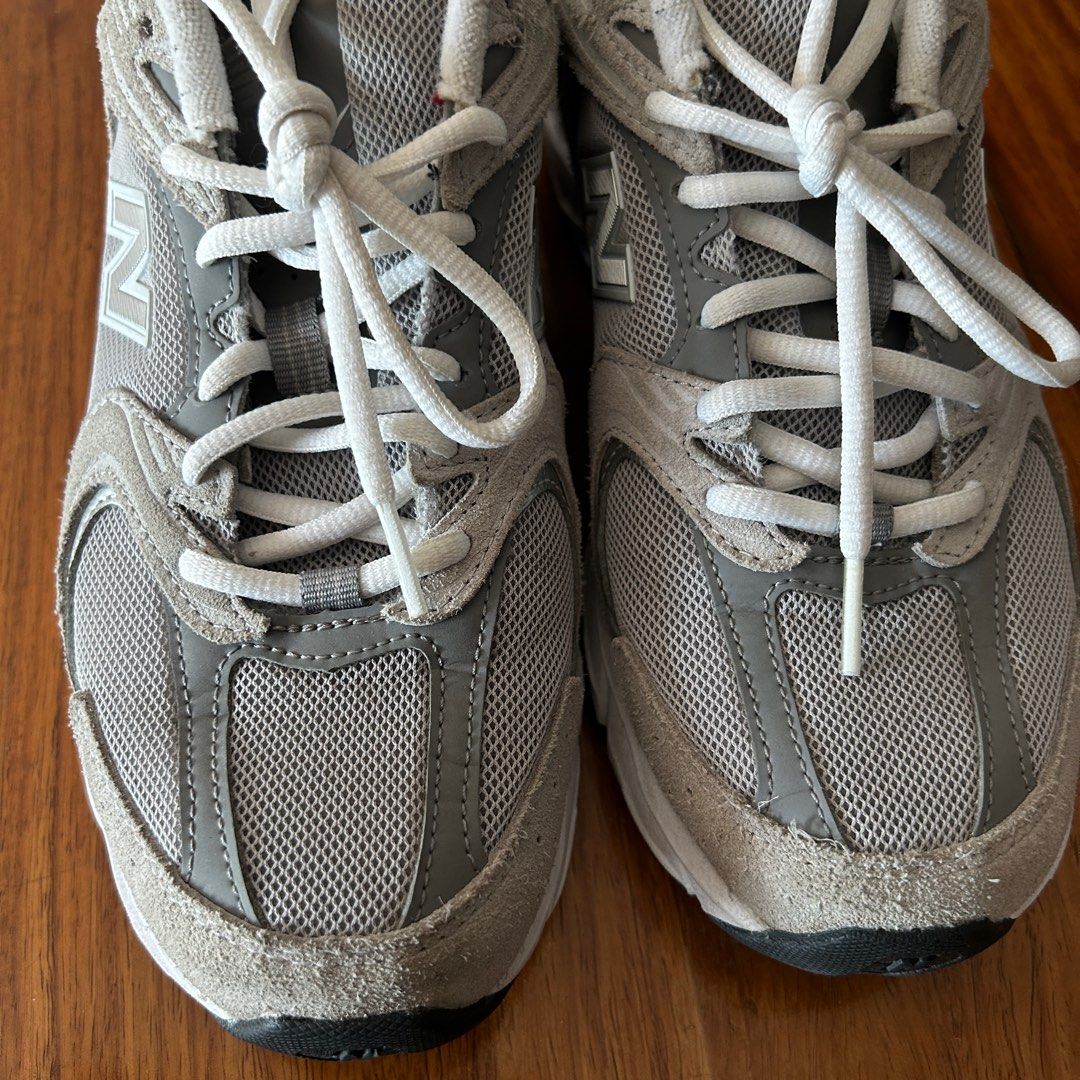 New Balance 530 Grey Sneakers (Category: Sneakers) located in Pasig City. Submitted by enneil (Listing ID 1406676266, Image 2). Description: - New Balance 530 sneakers - Color: Grey - Features mesh upper with suede overlays - White laces and midsole - Black soles with white accents - Size: US 6.5 (women) / US 8 (men) - Made in Vietnam.