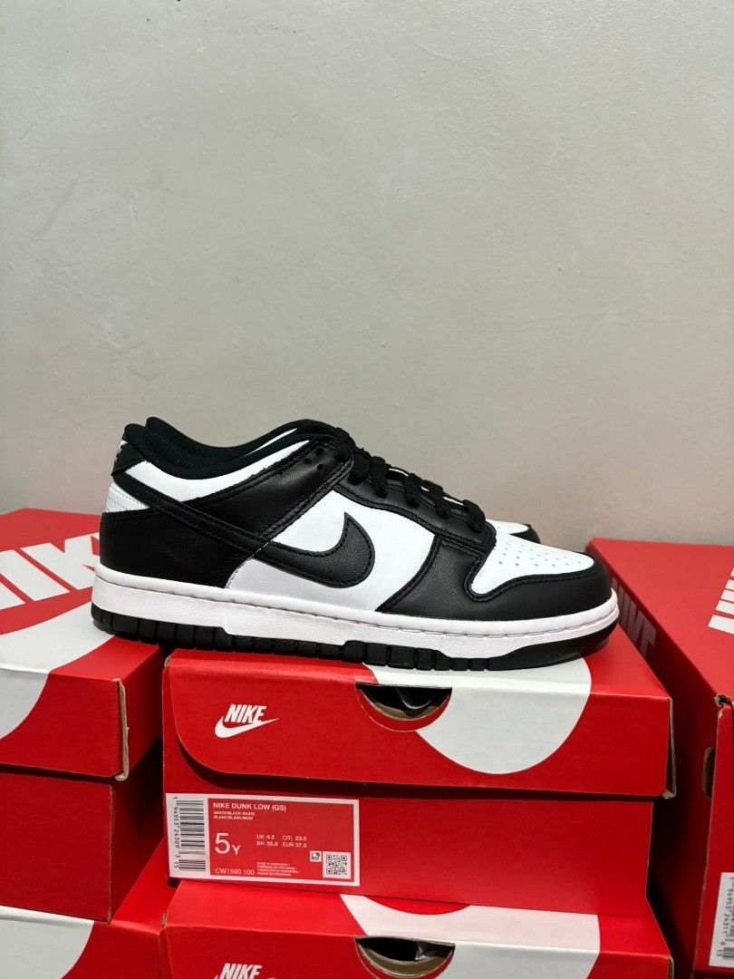NIKE DUNK PANDA GS (Category: Sneakers) located in Manila. Submitted by keepgrind2023 (Listing ID 1406761708, Image 1). Description: NIKE DUNK PANDA GS SIZE 4.5Y (6w) SIZE 5Y (6.5w) SIZE 5.5Y (7w) SIZE 6Y (7.5w) SIZE 6.5Y (8w) SIZE 7Y (8.5w).