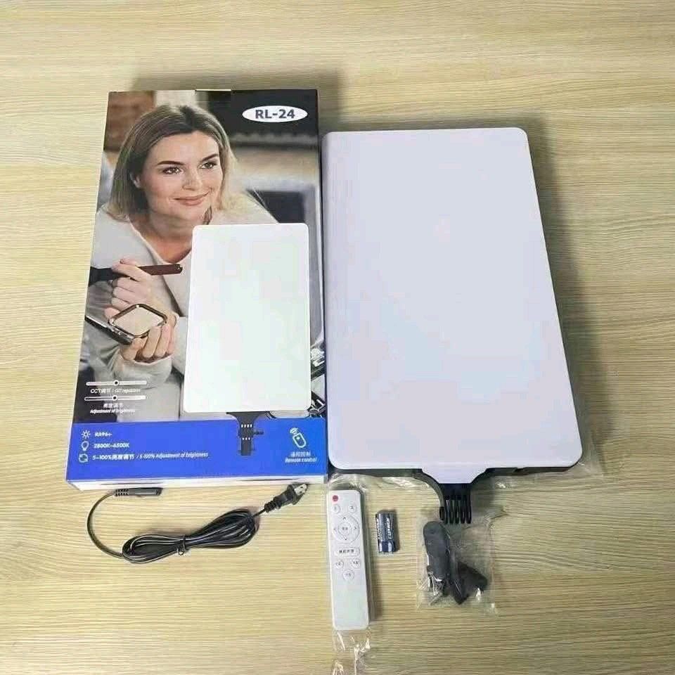 photos/make up fill lights (Category: Lighting) located in Manila. Submitted by asstditems (Listing ID 1406668337, Image 1). Description: LED Video Panel Light Make up Lighting with Stand RL-16 890p RL-19 reseller 990p RL-24 reseller 1400p Open for cod delivery 🚚 Around metro manila lala. move delivery 🚚.