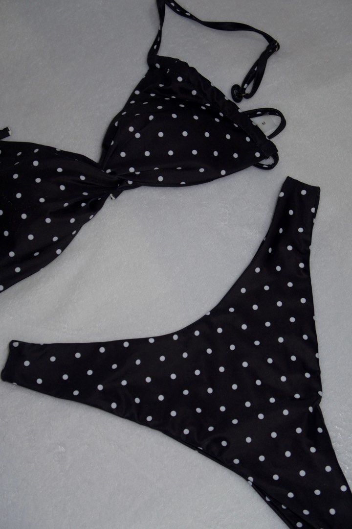 Polka Dot Bikini Set (Category: Bikinis & Swimsuits) located in Alaminos. Submitted by cocoelatte_ (Listing ID 1406738825, Image 3). Description: with minimal flaw! (minimal nail scratch on bra).