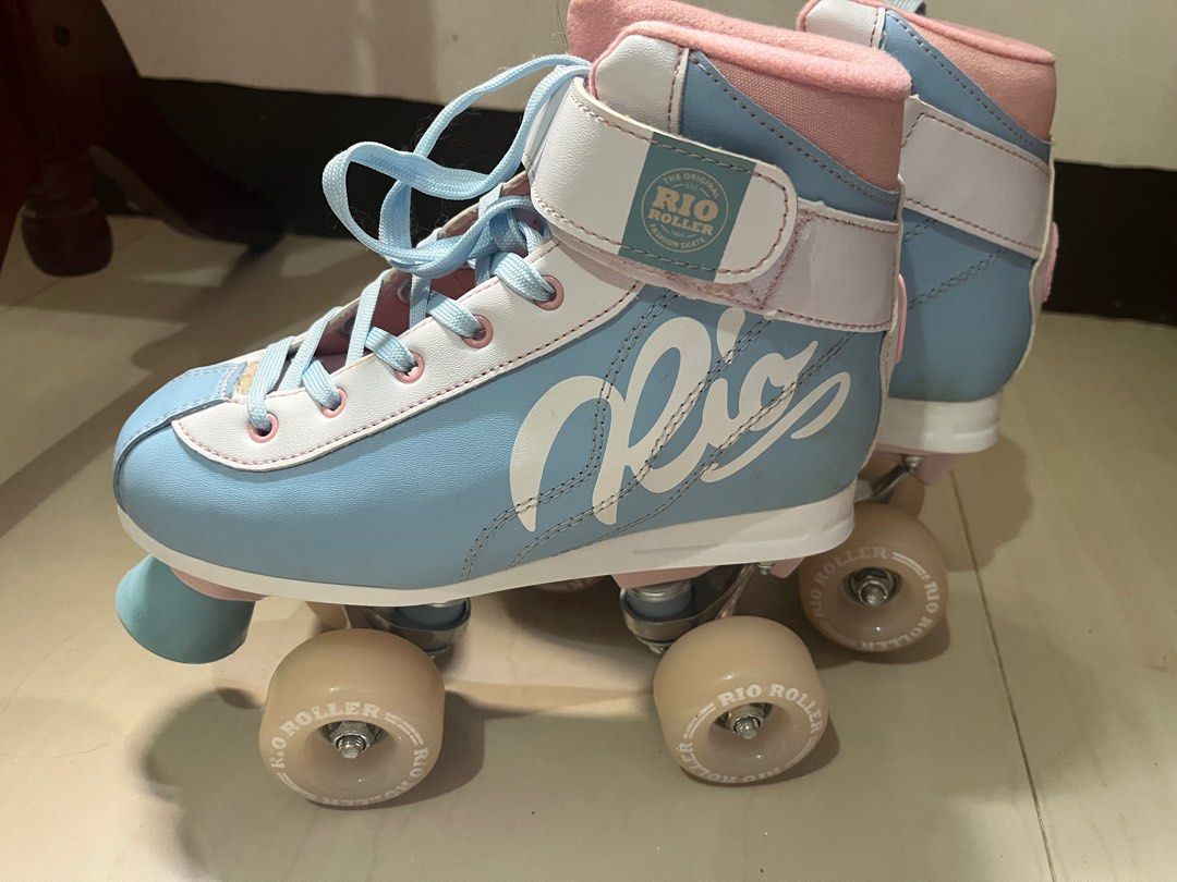 Rio Roller Quad Skates (Milkshake Cotton Candy) (Category: Sports & Fitness Nutrition) located in Manila. Submitted by stellethski (Listing ID 1406656715, Image 3). Description: Size: UK 3, EUR 35.5 Pre-loved and only used for a few times Manila or Aklan area PM if interested.