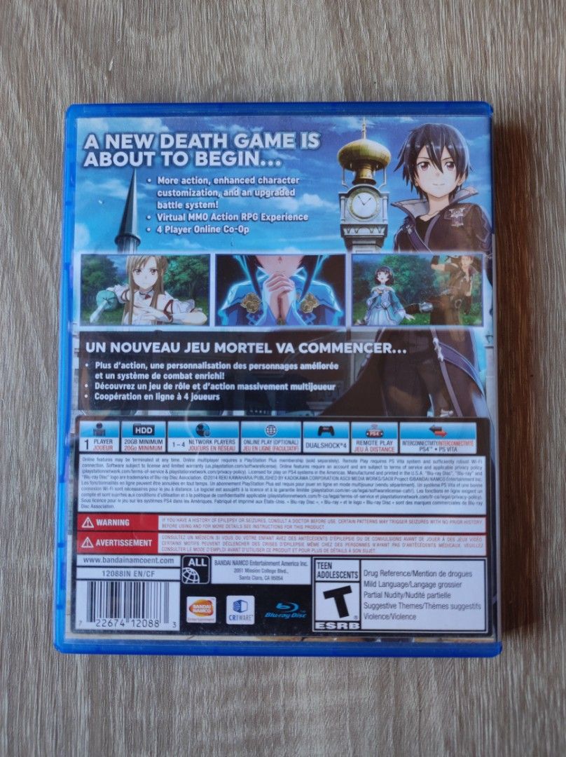 Sword Art Online Hollow Realization Game PS4; PS5 (Category: PlayStation) located in Quezon City. Submitted by theplugresearch (Listing ID 1406674293, Image 2). Description: Sword Art Online Hollow Realization for the PS4 console will work on both the PS4 and PS5. The newer generation PS5 is designed to be fully backward compatible with the older generation PS4. Region Guide: R-ALL GLOBAL = (region-free) SHOULD YOU BUY THIS GAME? - A more traditi