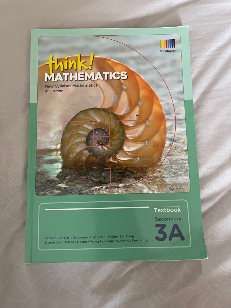 Think! Mathematics Secondary 3A/3B Textbook, Hobbies & Toys, Books ...