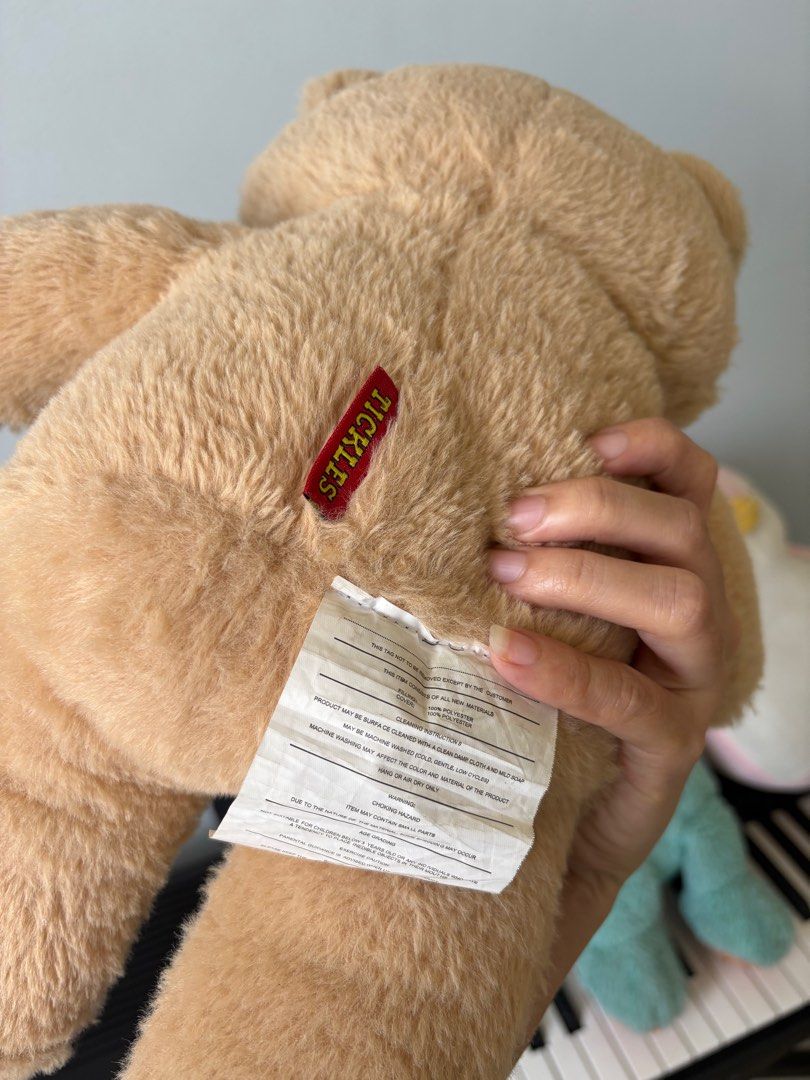 Tickles Teddy Bear, Dinosaur, and Mini-So Penguin (Category: Plushies & Soft Toys) located in Manila. Submitted by pinpoints (Listing ID 1406683908, Image 2). Description: Take all for 300php Brown bear from tickles Blue Dino from toyrus Penguin from miniso All in good condition RFS: decluterring.