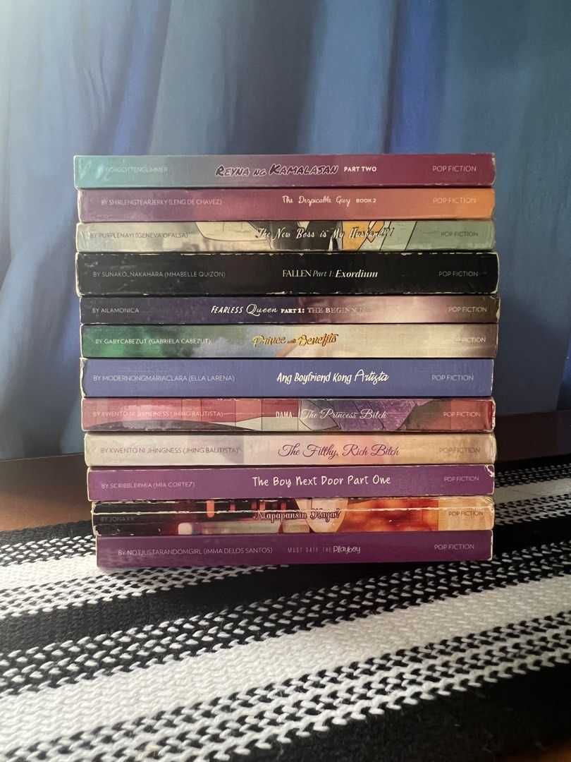Wattpad Books (40 each, Take All 400) (Category: Storybooks) located in Tuguegarao City. Submitted by aimurmere (Listing ID 1406689308, Image 1). Description: Wattpad Books Worthless (by jonaxx) - ₱50 + sf, separate from the bundle - Take All ₱400 + sf The New Boss Is My Husband?! (by purplenayi) The Filthy, Rich Bitch (by kwento ni jhingness) Dama: The Princess Bitch (by kwento ni jhingness) Fallen Part 1: Exordium (by sunako_nakahara) Prince wi