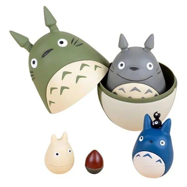 🍄 Totoro: Matryoshka Nesting Dolls Set 🍄 (Category: Vintage Collectibles) located in Davao. Submitted by capsuleplanetph (Listing ID 1406993288, Image 3). Description: 🍄 Totoro: Matryoshka Nesting Dolls Set 🍄 A truly charming and unique collectible from Studio Ghibli's masterpiece, My Neighbor Totoro! This is a set of Totoro Matryoshka Nesting Dolls (Russian Dolls). Fun for play or beautiful for display! 🌿 • Collectible Details: - ICONIC CHA