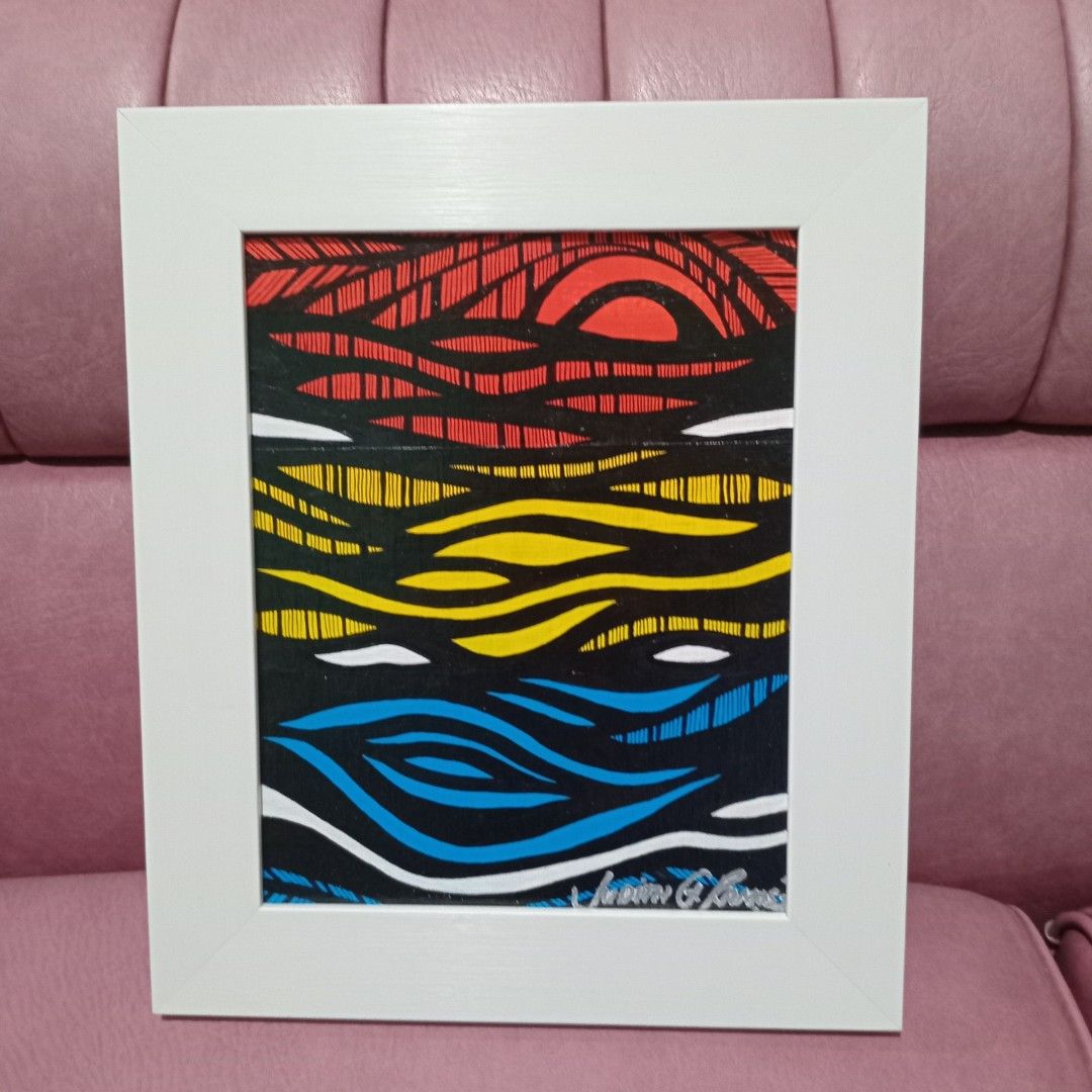 Abstract Framed Art (Category: Art & Prints) located in Quezon City. Submitted by lolahbasyang (Listing ID 1406920995, Image 3). Description: - Unique abstract artwork - Framed presentation - Vibrant colors and intricate patterns - Signed by the artist - Available in black or white frames - Perfect for home or office decor.