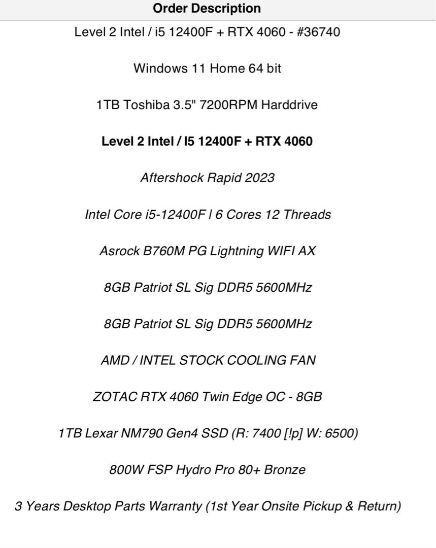 Aftershock PC65075724971137112
