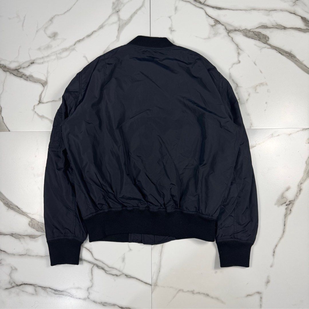 Ami - Alexandre Mattiussi - MA-1 Bomber Jacket (Category: Coats, Jackets and Outerwear) located in Dasmarinas. Submitted by F_A_Q (Listing ID 1406764907, Image 2). Description: Size : Medium - 24 In. Width - 25.5 In. Length - 18.5 In. Shoulder to Shoulder - 25.5 In. Sleeve Length - 15.5 In. Hem (Stretch) 9.5/10 Overall usage No issue .