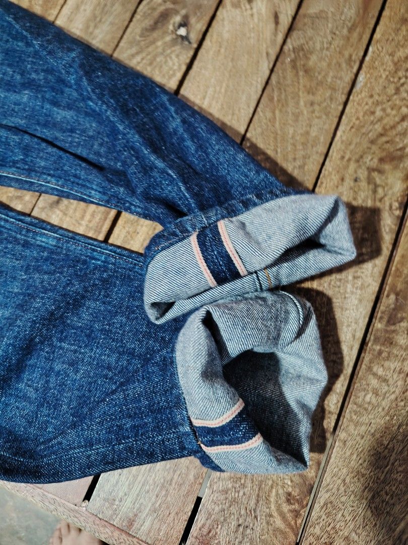 A.P.C. Petit New Standard Jeans Size 31 (Category: Jeans) located in Pasay City. Submitted by myyvo (Listing ID 1406832669, Image 2). Description: - Authentic A.P.C. Petit New Standard jeans - Size 31 - Classic five-pocket design with button fly - Dark blue wash - 100% cotton - Cuffed hem with selvedge detail - Straight leg fit - Made in Vietnam.