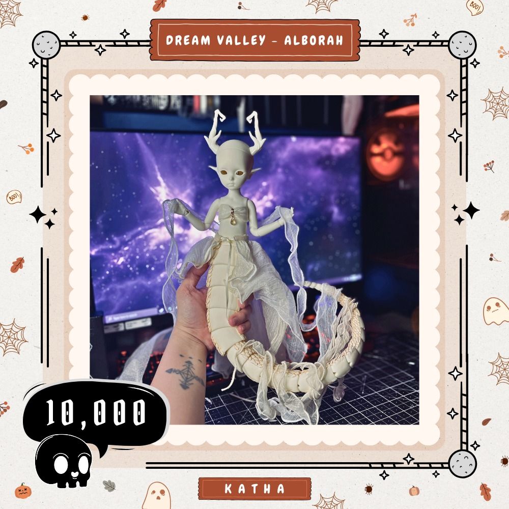[BJD] 1/6 Dream Valley - Alborah (Category: Figurines & Statues) located in Bacoor. Submitted by garreth.exe (Listing ID 1406949893, Image 1). Description: 🔥⚡‼️ 𝐅𝐎𝐑 𝐒𝐀𝐋𝐄 ‼️⚡🔥 1/6 DREAM VALLEY - ALBORAH 𝐏𝐑𝐈𝐂𝐄: ▪️ ₱10,000 - doll only ▪️ ₱11,000 - doll + clothes First to pay basis. Priority goes to those who can pay in full. Not negotiable, posted price is already lower than how much I paid for her. 𝐎𝐓𝐇𝐄𝐑 𝐃𝐄𝐓𝐀𝐈𝐋𝐒: ▪️ YOSD o