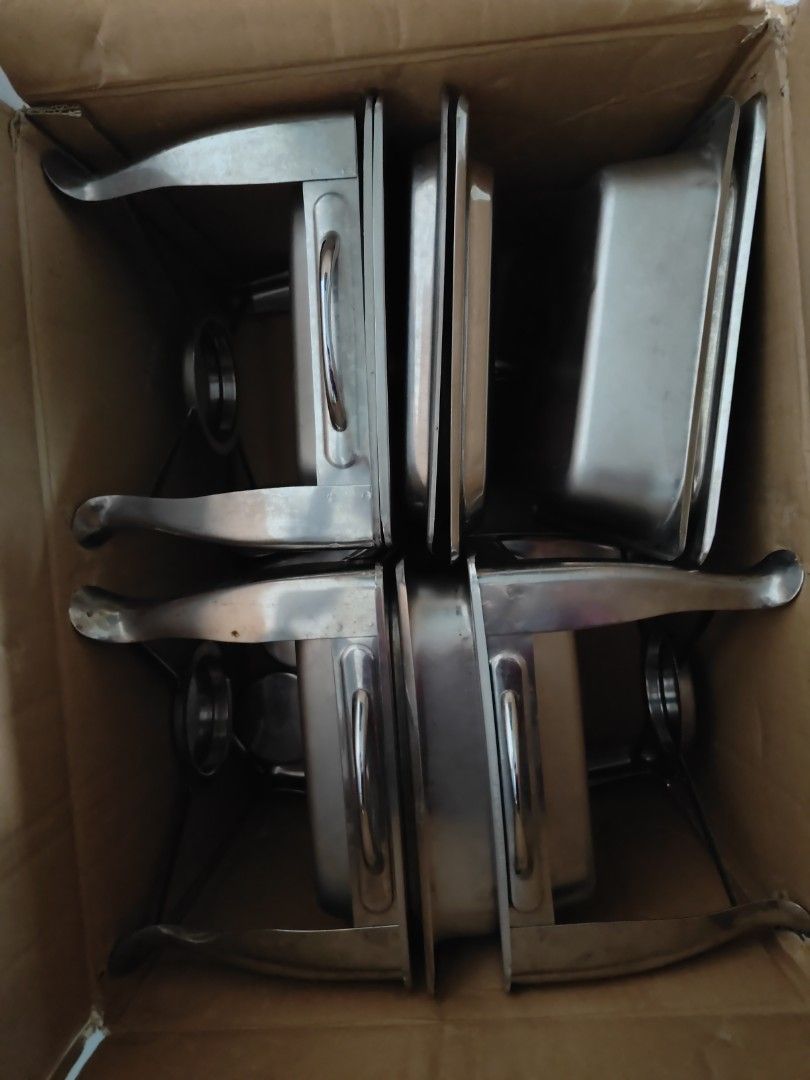 Buffets sets Available (Category: Cookware & Accessories) located in Singapore. Submitted by ijalzos (Listing ID 1406841088, Image 1). Description: Buffet set Used. . Grab all 3 sets for $60. . Fast Deal. . **Payment needed to reserved urs. .🫶** --}Small Buffet Set.