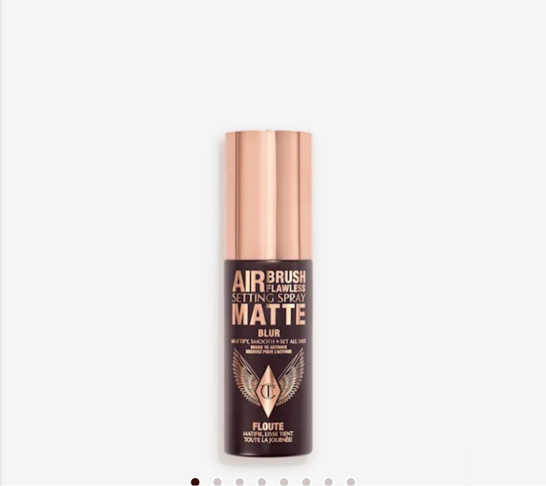 Charlotte Tilbury Airbrush Flawless Setting Spray (Category: Makeup) located in Pasay City. Submitted by jan.h. (Listing ID 1406866252, Image 2). Description: Original from UK (pasabuy) ETA: December 9 - Charlotte Tilbury Airbrush Flawless Setting Spray - Available in two sizes, 100ml and 34ml - Choose the original or matte version for a flawless finish - Keeps makeup looking fresh all day and night.