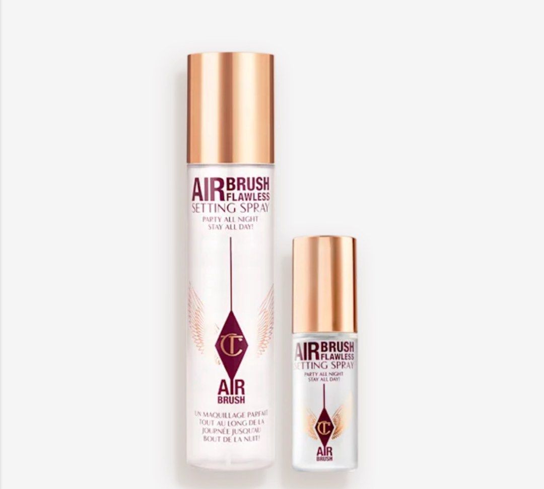 Charlotte Tilbury Airbrush Flawless Setting Spray (Category: Makeup) located in Pasay City. Submitted by jan.h. (Listing ID 1406866252, Image 1). Description: Original from UK (pasabuy) ETA: December 9 - Charlotte Tilbury Airbrush Flawless Setting Spray - Available in two sizes, 100ml and 34ml - Choose the original or matte version for a flawless finish - Keeps makeup looking fresh all day and night.