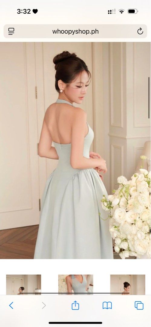 Debbie Dress - Whoopy Shop (Category: Dresses) located in Mandaluyong City. Submitted by jmhsms (Listing ID 1406890404, Image 3). Description: Fabric is really nice — perfect for events! Reason for Selling: Doesn’t fit my chest area. For reference: • Bust: 33 inches • Item: Just delivered today! • Condition: Brand new, only tried on. Price: Slightly negotiable 💖 .