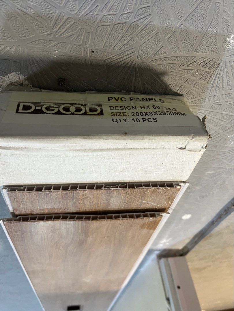 D-GOOD PVC Panels (Category: Construction & Building Materials) located in Manila. Submitted by checkoutville (Listing ID 1406925309, Image 2). Description: Unused. Actual pictures posted Sold per box (free 2 pcs).