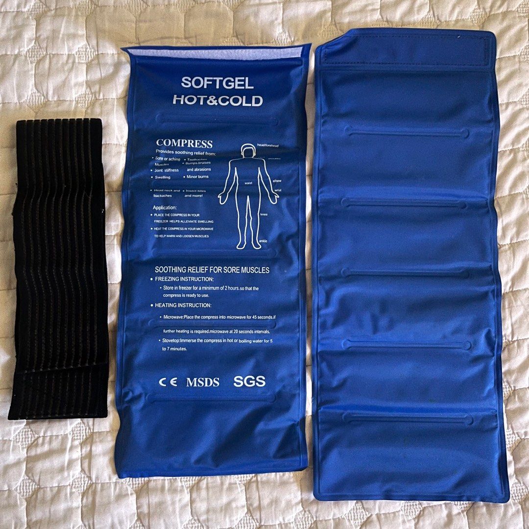 Hot or Cold Compress Gel Pack (Category: Massage Devices) located in Las Pinas. Submitted by nicoleiction (Listing ID 1406832341, Image 1). Description: - Hot or Cold Compress Gel Pack - Includes strap for secure placement - Provides soothing relief for various conditions - Can be used as hot or cold compress - Shipping via GogoExpress or J&T (buyer's expense) - Gcash payment only, payments first.