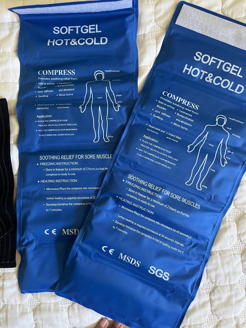 Hot or Cold Compress Gel Pack (Category: Massage Devices) located in Las Pinas. Submitted by nicoleiction (Listing ID 1406832341, Image 2). Description: - Hot or Cold Compress Gel Pack - Includes strap for secure placement - Provides soothing relief for various conditions - Can be used as hot or cold compress - Shipping via GogoExpress or J&T (buyer's expense) - Gcash payment only, payments first.