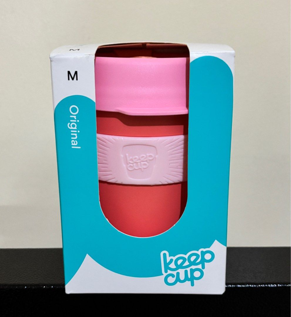 KeepCup Peach Original Reuseable Coffee Tea Hot and Cold Cup Mug (Category: Coffee & Tea Tableware) located in Manila. Submitted by orangedaisies (Listing ID 1406949619, Image 2). Description: - 12oz - Includes original box - Designed for hot beverages - Sustainable alternative to disposable cups - Original Price 800.