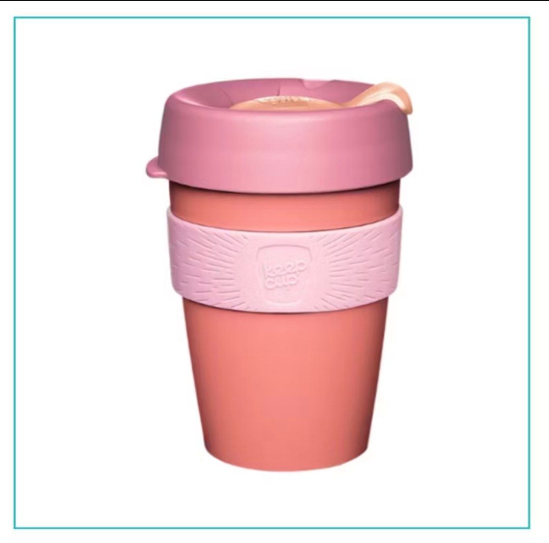 KeepCup Peach Original Reuseable Coffee Tea Hot and Cold Cup Mug (Category: Coffee & Tea Tableware) located in Manila. Submitted by orangedaisies (Listing ID 1406949619, Image 3). Description: - 12oz - Includes original box - Designed for hot beverages - Sustainable alternative to disposable cups - Original Price 800.