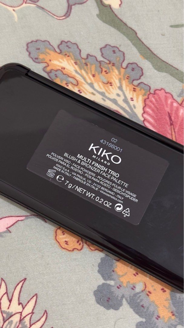 KIKO Milano Multi Finish Trio Face Palette (Category: Makeup) located in Makati City. Submitted by declutteringyk (Listing ID 1406966549, Image 2). Description: RFS: extra.